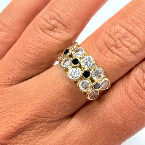 Bague en Or Jaune 18K - Taille 61 - 3.43g