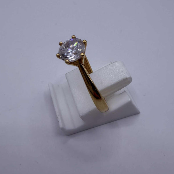 Bague en Or jaune 18 carats sertie d’oxyde de zirconium – Taille 51.5