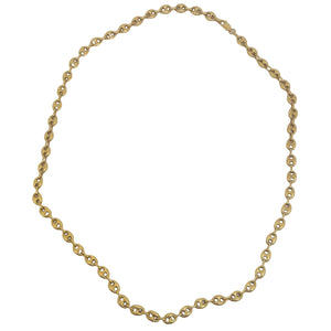 Collier Sautoir Or jaune 750, Grain de Café