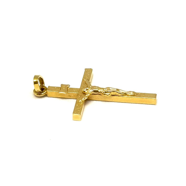 Pendentif Croix en Or Jaune 18K