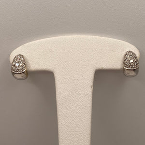 Boucles d'oreilles en or blanc 18k -  5 G