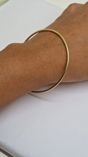 Bracelet Jonc Fermé OR Jaune 18K 10.98 Grs
