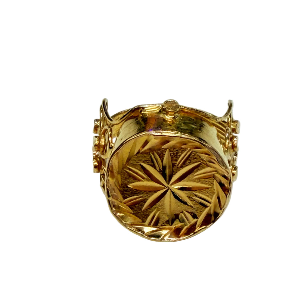 Chevalière en Or Jaune - 18 Carats - Taille 53