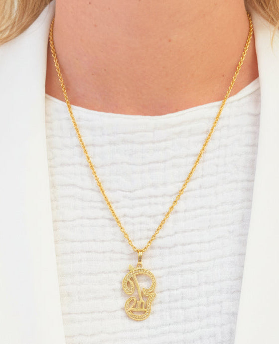 Pendentif OM en or jaune 18k - 3.54 G