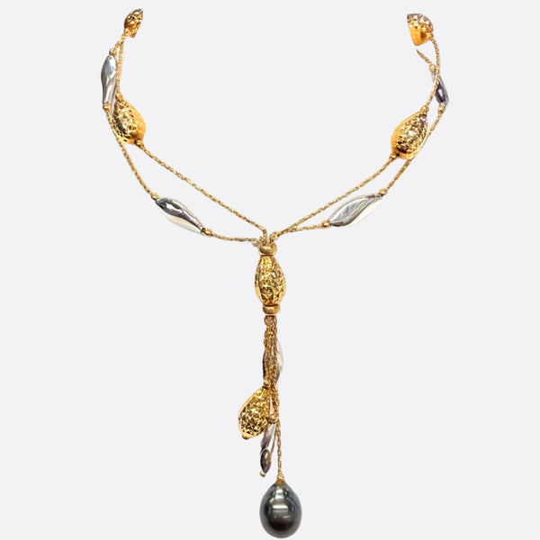 Collier Matinée Or Jaune et Blanc 18K - 14.96g