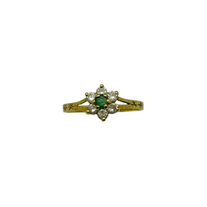 Bague Marguerite en Or Jaune 18K Taille-54