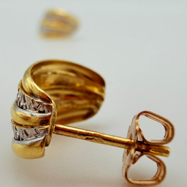 Boucles d'oreilles en Or Jaune 18K - 1.38g