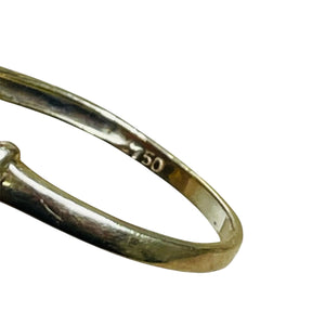 Baguette en or jaune 18 carats avec grenats