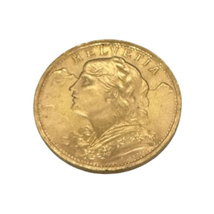 Pièce rare 20 Francs en Or jaune 20K - 6.45G