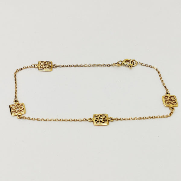 Bracelet maillon en or jaune 18K 1.86 Grs