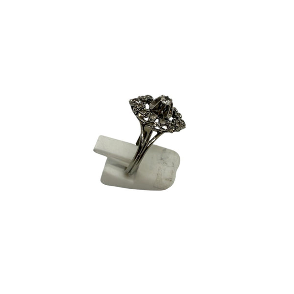 Bague en Or Blanc 18K - Taille 55 - 3.64G