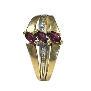 Elégante bague en Or Jaune 18K - T54 - 2.47Grs
