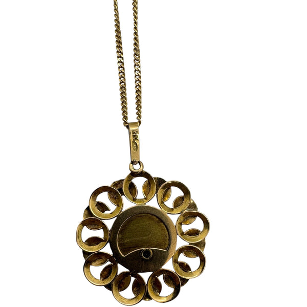 Pendentif Marie Ste Vierge en Or Jaune 18K