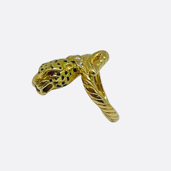 Bagues Panthère Or Jaune 18 K - 5.70 G