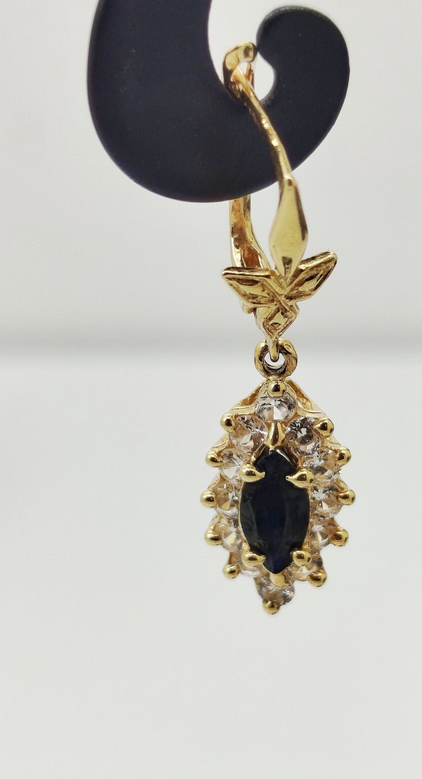 Boucles d'oreilles en or jaune 18K 6.03 Grs