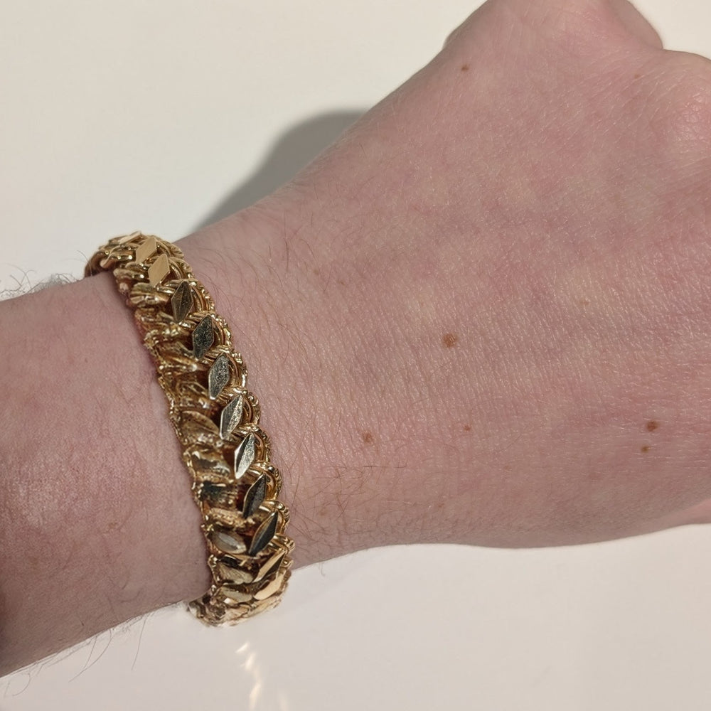 Bracelet Gourmette en Or Jaune 18 K - 18.12 G