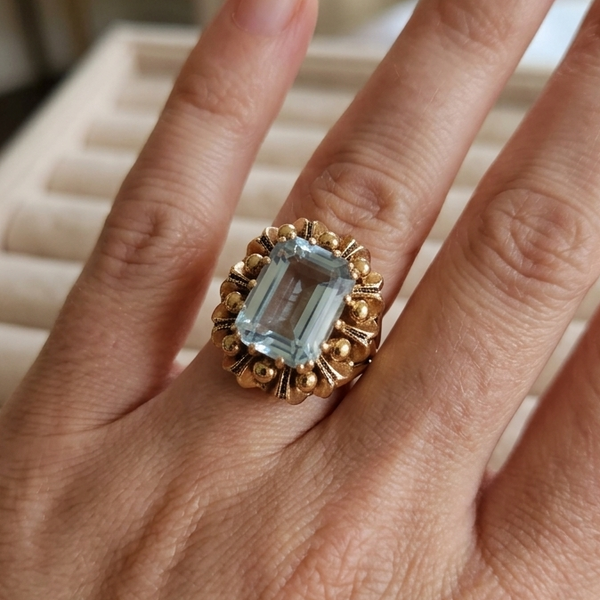 Bague Cocktail Or Jaune 18K - 6.07 G