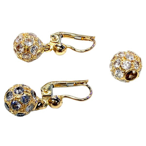 Parure Boucles d'oreilles Dormeuses en Or Jaune 18K - 5.92gr