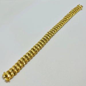 Bracelet Gourmette en Or Jaune 18k - 18.80 G
