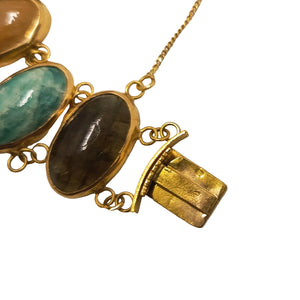 Bracelet Sertie Pierres Or Jaune 18K