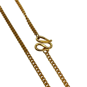 Chaîne maille gourmette or jaune 24K - 11.57Grs