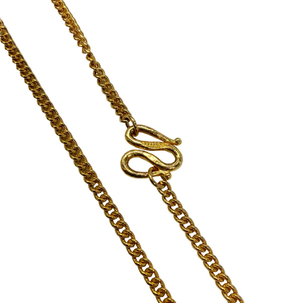 Chaîne maille gourmette or jaune 24K - 11.57Grs