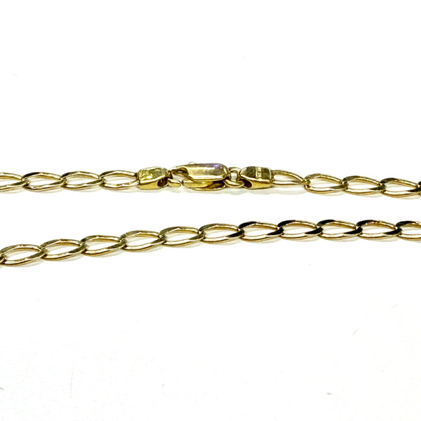 Collier Longue Chaîne en Or Jaune 18K – Maille Cheval