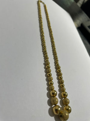 Collier Ras du Cou en Or Jaune 18K Maille marseillaise