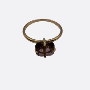 Bague Solitaire en Or Jaune 18K - Taille 60