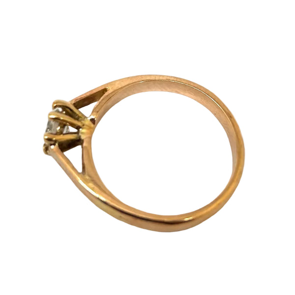 Solitaire Or Jaune 18 carats, Diamant