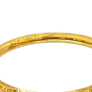 Bracelet Jonc Or Jaune 22 Carats 21 cm