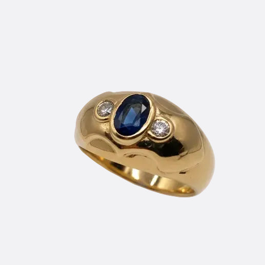 Bague jonc en or jaune 18k - 4.65 G