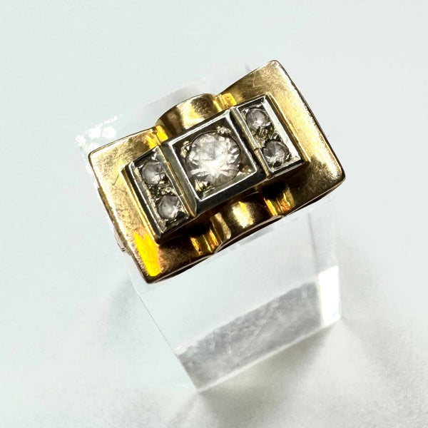 Bague Tank Or Jaune 18K  3.60 Grs - Taille 54