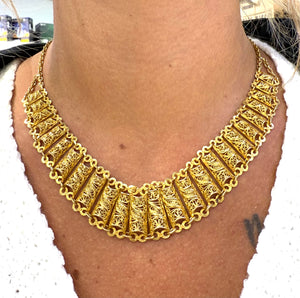 Collier Ras du Cou en Or Jaune 18k 42.78 Grs