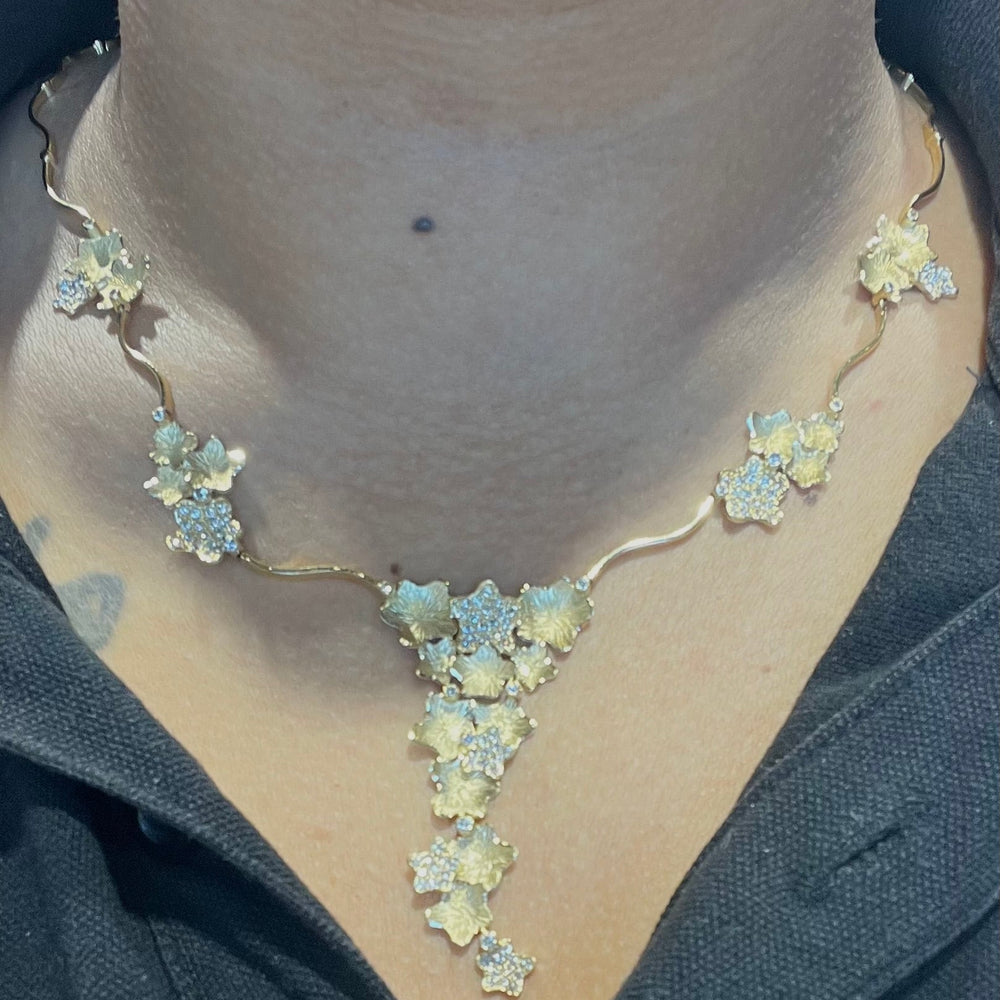 Collier Princesse en Or Jaune avec Diamants 18K