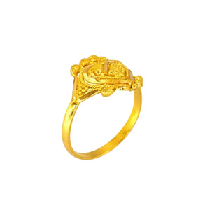 Bague en Or Jaune Chevalière 21K - T54 - 2.46Grs