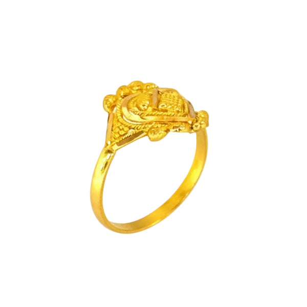 Bague en Or Jaune Chevalière 21K - T54 - 2.46Grs