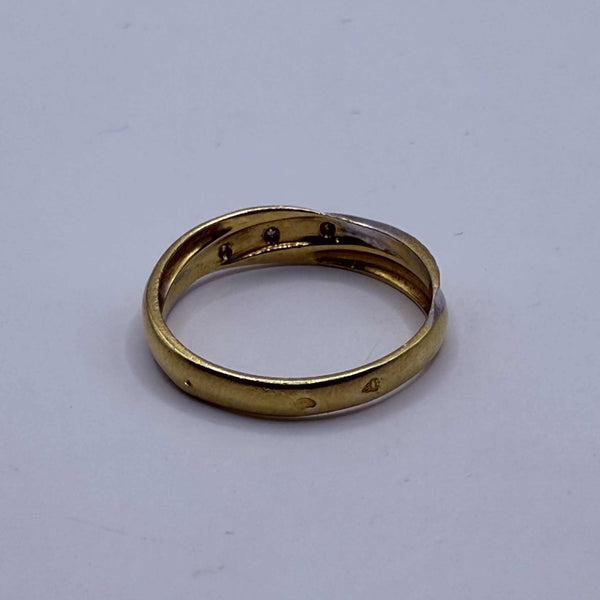 Bague Alliance en Or Jaune 18K Taille-50.5