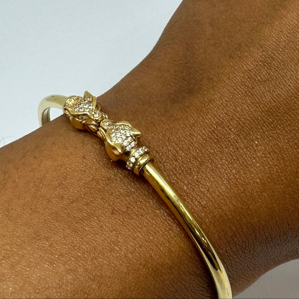 Bracelet jonc en or jaune 18K