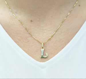 Pendentif Lettre en Or Jaune 18 K - 0.84 G