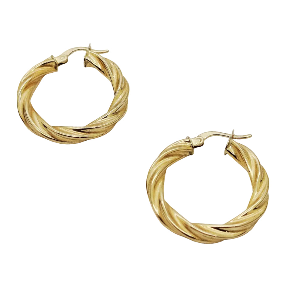 Boucles d'oreilles en Or jaune 18K - 2.52G