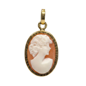 Pendentif Camée Or Jaune 18K
