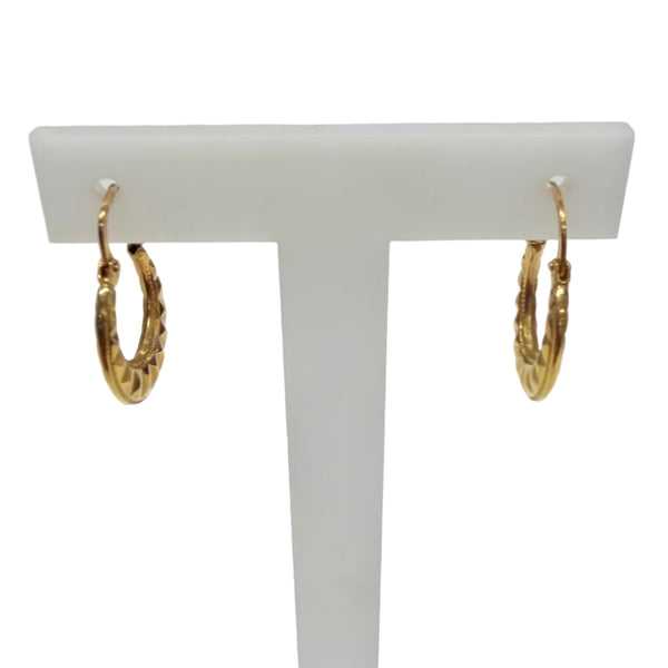 Boucle d'oreilles en Or Jaune 18K - 1.29G