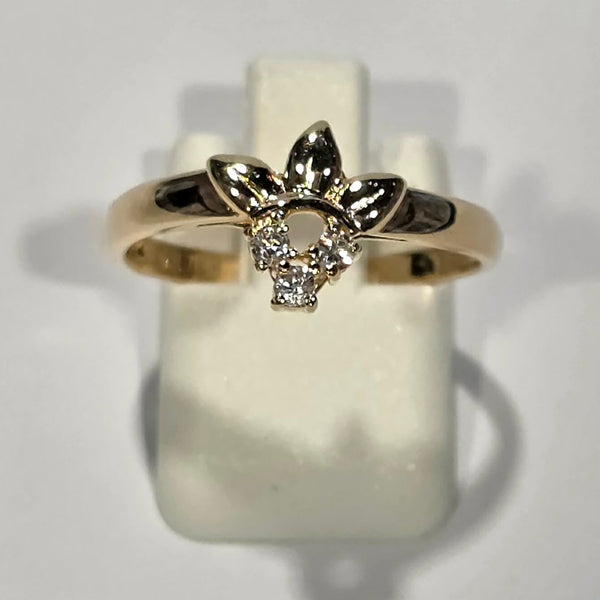 Bague en Or Jaune 750 avec Oxyde de Zirconium