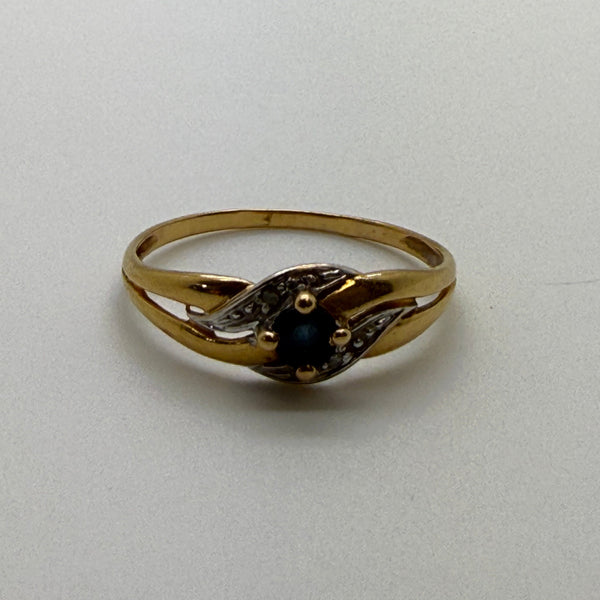 Solitaire en Or Jaune 18K Taille-53