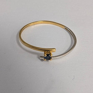 Solitaire  Or Jaune, Or Blanc 18 Carats Taille-55