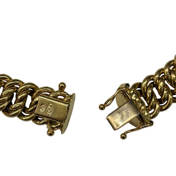 Bracelet Maille Américaine Or Jaune 18k