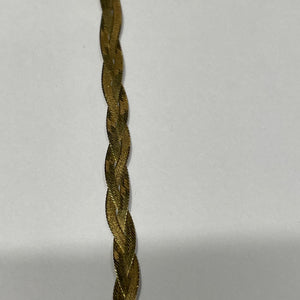 Bracelet Maillon Tressé en Or Jaune 18K 2.56 Grs
