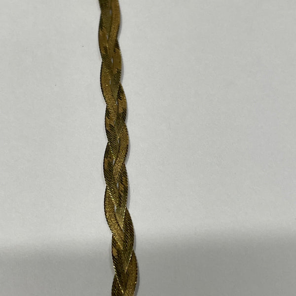 Bracelet Maillon Tressé en Or Jaune 18K 2.56 Grs