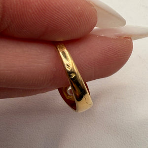 Bague en or jaune 18K avec Oxyde de Zirconium - T56